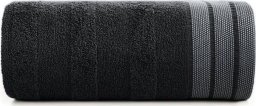  Eurofirany Ręcznik bawełniany z żakardową bordiurą PATI 70X140 czarny
