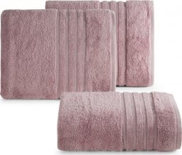  Eurofirany Ręcznik bawełniany z bordiurą LAVIN 70X140 różowy