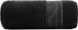  Eurofirany Ręcznik bawełniany z bordiurą MARIEL 70X140 czarny