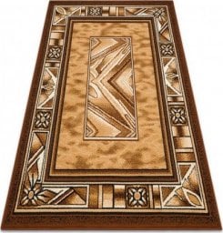  Dywany Łuszczów Dywan BCF Morad OPAL ramka, klasyczny - stare złoto, 60x110 cm