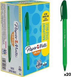 Paper Mate Pióro Paper Mate Inkjoy 50 Części Kolor Zielony 1 mm (20 Sztuk)