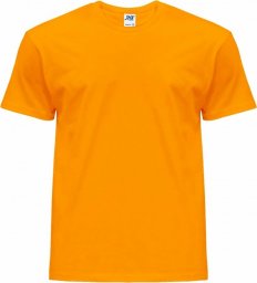 JHK T-shirt JHK TSRK 150 - dziecięca/młodzieżowa z krótkim rękawem wzmocniony lycrą ściągacz, 100% bawełna, 155g - popielaty melanż. 12-14
