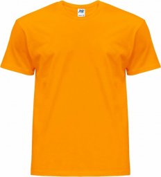  JHK T-shirt JHK TSRK 150 - dziecięca/młodzieżowa z krótkim rękawem wzmocniony lycrą ściągacz, 100% bawełna, 155g - brzoskwiniowy. 7-8