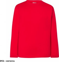  JHK T-shirt KID LS JHK TSRK 150 - dziecięca/młodzieżowa z długim rękawem wzmocniony lycrą ściągacz, 100% bawełna, 150-155g - czerwony. 9-11