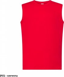  JHK TSUATNK - T-shirt męski bez rękawów - czerwony M