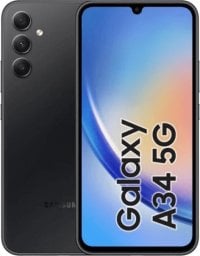 Smartfon Samsung Galaxy A34 5G 8/256GB Czarny  (SM-A346BZKE)