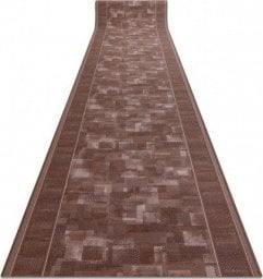  Dywany Łuszczów CHODNIK PODGUMOWANY TRIBE brąz 67cm, 67x440 cm