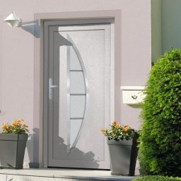  vidaXL vidaXL Drzwi wejściowe, białe, 88x200 cm, PVC