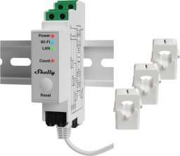 Shelly Miernik zużycia energii elektrycznej 2-kierunkowy - PRO 3EM 120A WiFi (M0000083)