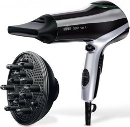 Suszarka Braun Braun Satin Hair 7 HD730, hair dryer (black/silver)