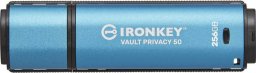 Pendrive Kingston Kingston IronKey Vault Privacy 50 256 GB, USB stick (light blue/black, USB-A 3.2 Gen 1)