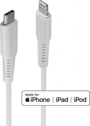 Kabel USB Lindy CABLE USB-C TO LIGHTNING 2M/WHITE 31317 LINDY