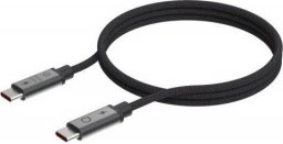 Kabel USB Linq USB-C - USB-C 2 m Czarno-szary (LQ48030)