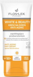  Floslek FLOSLEK Pharma White&Beauty Krem na dzień Anti-Aging zapobiegający przebarwieniom SPF50+ 50ml