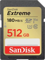 Karta SanDisk SanDisk SDXC 512GB Extreme UHS-I U3 V30 180/130 MB/s