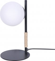 Lampa stołowa Kaja Lampa stołowa Tambo K-4955 ze sznurkiem jutowym biała czarna