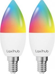  Laxihub Inteligentna żarówka LED Laxihub LAE14S Wifi Bluetooth TUYA (2 szt.)