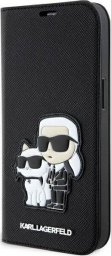  Karl Lagerfeld Etui Karl Lagerfeld KLBKP14LSANKCPK Apple iPhone 14 Pro bookcase czarny/black Saffiano Karl & Choupette