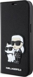  Karl Lagerfeld Etui Karl Lagerfeld KLBKP14SSANKCPK Apple iPhone 14 bookcase czarny/black Saffiano Karl & Choupette