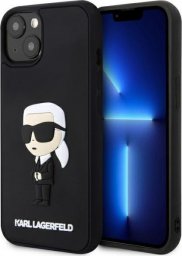  Karl Lagerfeld Etui Karl Lagerfeld KLHCP14S3DRKINK Apple iPhone 14 czarny/black hardcase Rubber Ikonik 3D