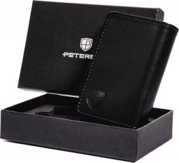  Peterson Skórzany portfel męski z zapięciem i ochroną kart RFID  Peterson NoSize