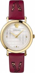 Zegarek Versace Zegarek marki Versace model VELV00320 kolor Czerwony. Akcesoria Damskie. Sezon: Cały rok NoSize