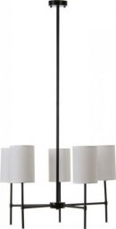 Lampa wisząca Bigbuy Home Lampa Sufitowa 64 x 64 x 38 cm Tkanina syntetyczna Czarny Metal Biały
