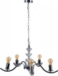 Lampa wisząca Bigbuy Home Lampa Sufitowa 63,5 x 60,5 x 91 cm Szkło Metal Srebro