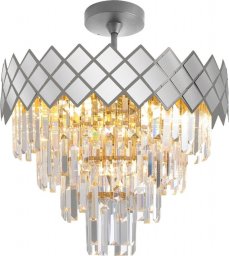 Lampa wisząca Milagro Sufitowa lampa kryształowa Carisma ML8888 Milagro glamour chrom