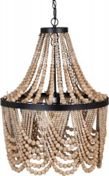 Lampa wisząca Bigbuy Home Lampa Sufitowa 47 x 47 x 65 cm Naturalny Metal Drewno