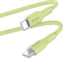 Kabel USB Puro USB-C - USB-C 1.5 m Żółty (PUR673)