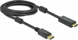Kabel Delock DisplayPort - HDMI 3m czarny (85957)