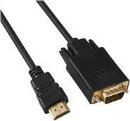 Kabel PremiumCord HDMI - D-Sub (VGA) 2m czarny (khcon-50)