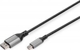 Kabel Digitus DisplayPort Mini - DisplayPort 1 m czarny (DB-340106-010-S)