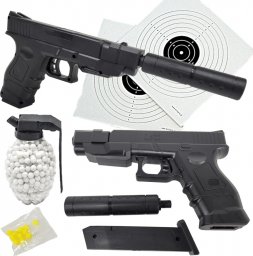  tomdorix Glock 18 Policyjny Pistolet Na Kulki+ Granat 800 szt.