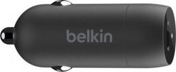 Ładowarka Belkin Ładowarka samochodowa 30W PD PPS USB-C Czarna