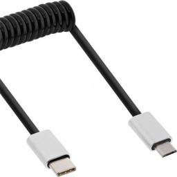 Kabel USB InLine USB-C - microUSB 3 m Czarny (35863)