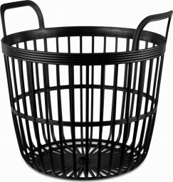 Kosz na pranie PrimeGarden Kosz OZDOBNY ZOE antracyt plastikowy 370