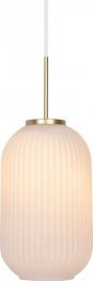 Lampa wisząca Nordlux Lampa wisząca szklana Milford 2213203001 Nordlux modernistyczna mosiądz