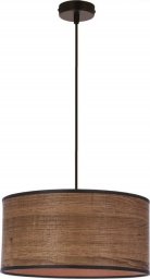 Lampa wisząca Candellux Legno lampa wisząca czarny 30 1x40w e27 abażur dębowy