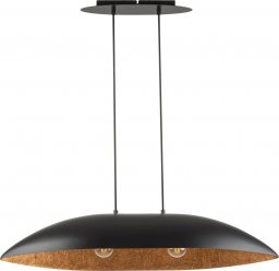 Lampa wisząca Sigma Podłużna lampa wisząca Gondola M 40635 Sigma do kuchni czarna miedziana