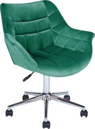 Krzesło biurowe Beliani Krzesło biurowe regulowane welurowe zielone LABELLE Lumarko!