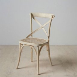  Bigbuy Home Krzesło do Jadalni 45 x 42 x 87 cm Drewno Biały Rattan