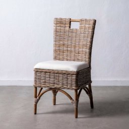  Bigbuy Home Krzesło do Jadalni 45 x 50 x 92 cm Naturalny Rattan