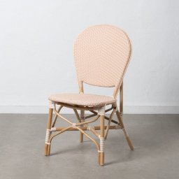  Bigbuy Home Krzesło do Jadalni 47 x 54 x 93 cm Naturalny Beżowy Rattan