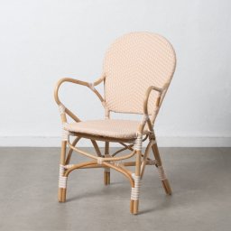  Bigbuy Home Krzesło do Jadalni 57 x 62 x 90 cm Naturalny Beżowy Rattan