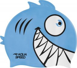  Aqua-Speed Czepek Pływacki Aqua Speed Zoo Pirania Light Blue