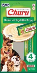  Inaba Foods Przysmak Inaba CHURU 4P Kurczak i warzywa dla psa 4x14g