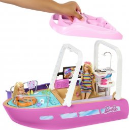 Lalka Barbie Mattel Wymarzona łódka DreamBoat Zestaw HJV37