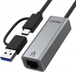 Karta sieciowa Unitek USB-A/C na RJ45 2.5 G Ethernet (U1313C)